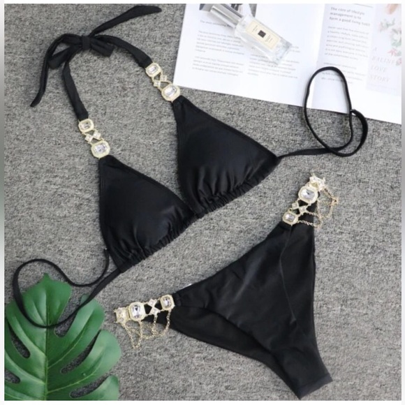 Black Bikini Set  Size S - Picture 1 of 2